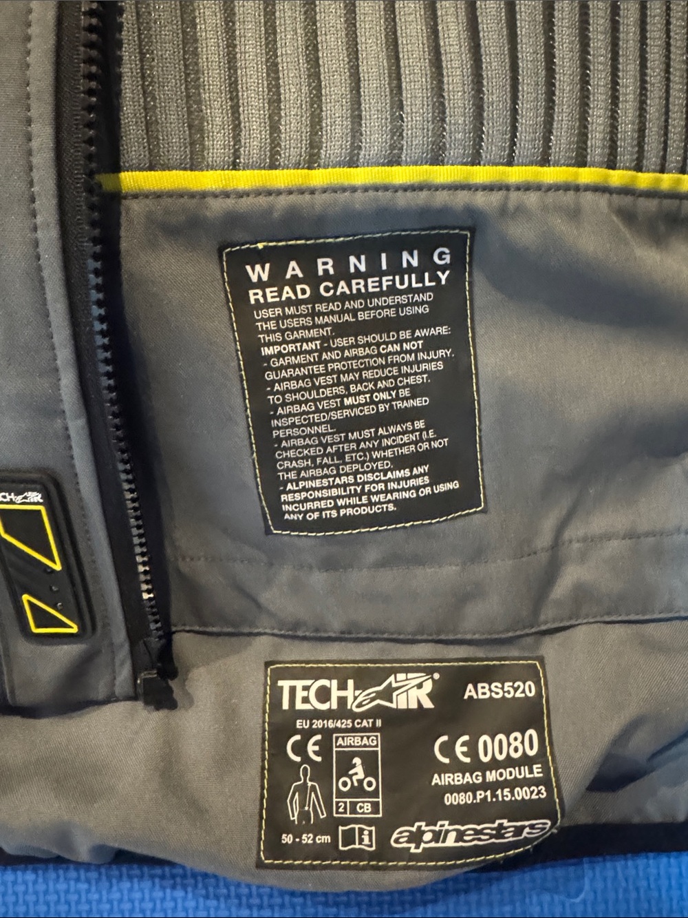 Alpinestars Tech-Air Airbag Vest - Gray and Black - Picture 3 of 5